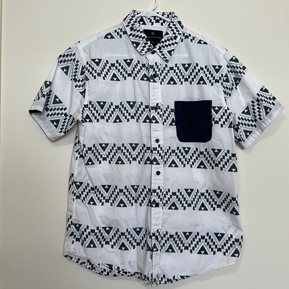 Patterned Shouthouse Button Down Shirt